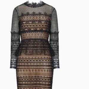 FRENCH CONNECTION Petra Lace Beau Midi Dress Size 10